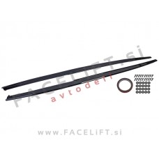 Podaljški pragov M-Performance izgled črni sijaj BMW 3 F30 F31 11-19