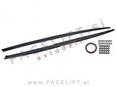 Podaljški pragov M-Performance izgled črni sijaj BMW 3 F30 F31 11-19