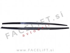 Podaljški pragov M-Performance izgled črni sijaj BMW 3 F30 F31 11-19