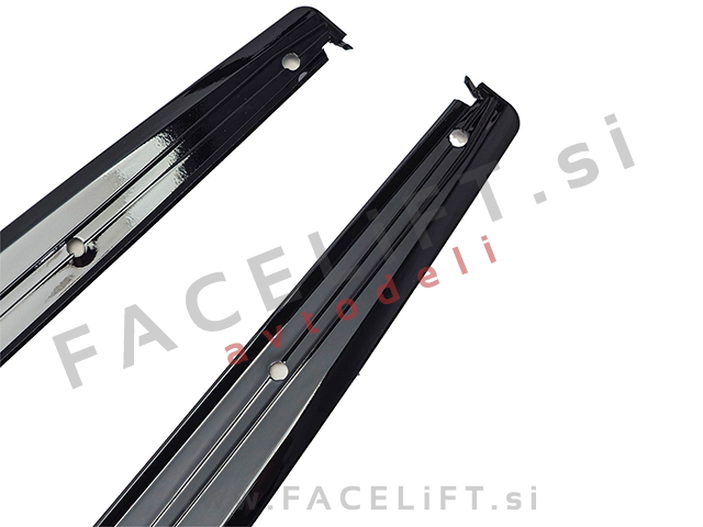 Podaljški pragov M-Performance izgled črni sijaj BMW 3 F30 F31 11-19