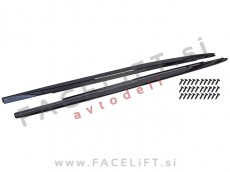 Podaljški pragov M-Performance izgled črni sijaj BMW 5 G30 G31 17-23