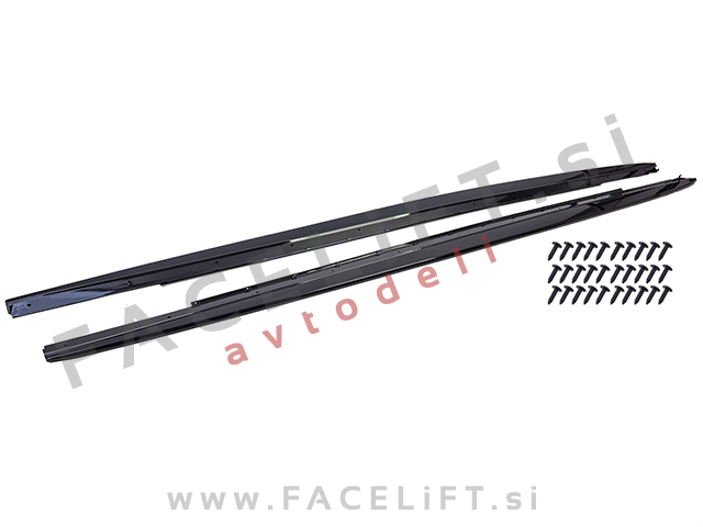 Podaljški pragov M-Performance izgled črni sijaj BMW 5 G30 G31 17-23