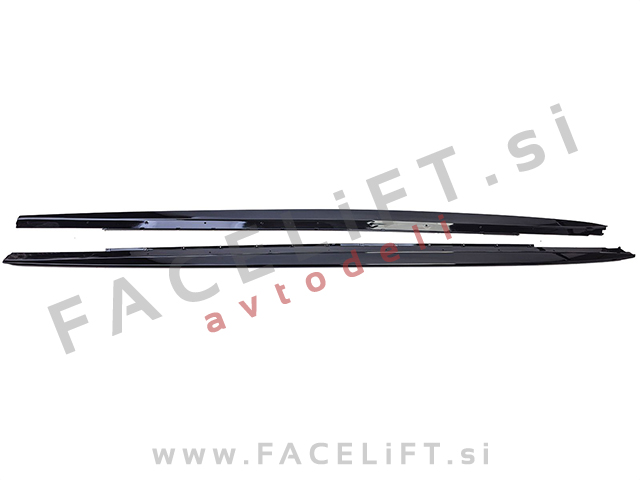 Podaljški pragov M-Performance izgled črni sijaj BMW 5 G30 G31 17-23