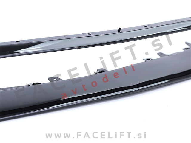 Podaljšek sprednjega odbijača črni sijaj Mercedes A W176 AMG Line 12-18