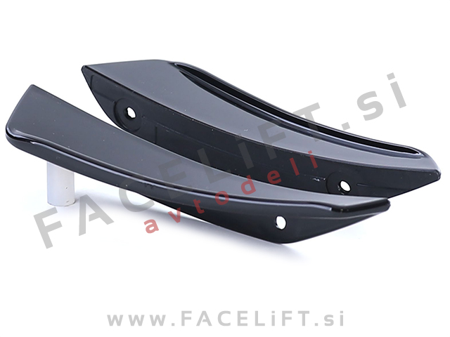 Podaljšek sprednjega odbijača črni sijaj Mercedes A W176 AMG Line 12-18