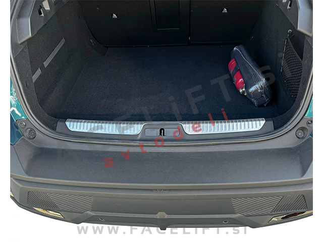 Zaščita zadnjega odbijača notranja srebrna mat Peugeot 408 22-