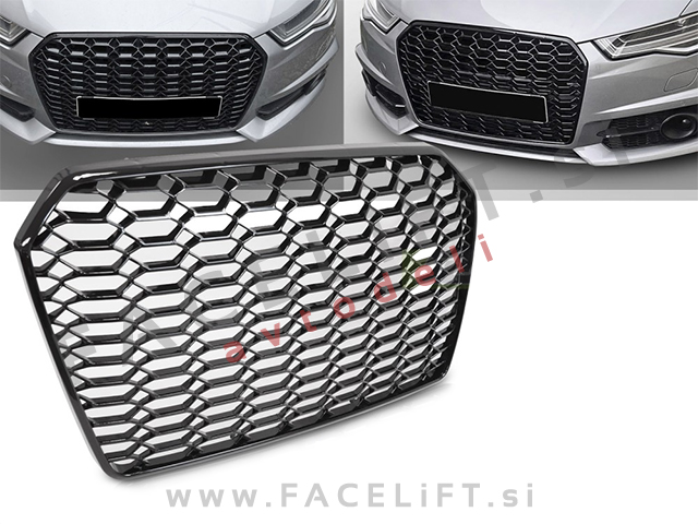 Maska RS izgled črna sijaj Audi A6 4G C7 11-14
