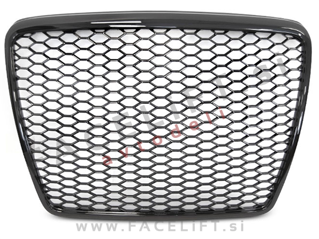 Maska RS izgled črna sijaj Audi A6 C6 4F 08-11