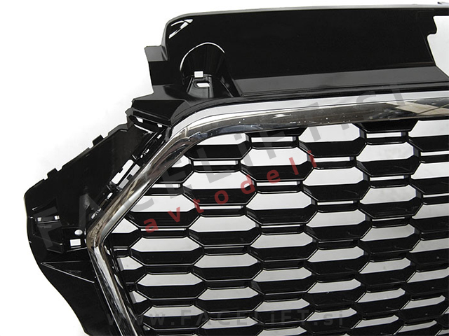 Maska RS izgled črna kromirana sijaj Audi A3 8V 16-20