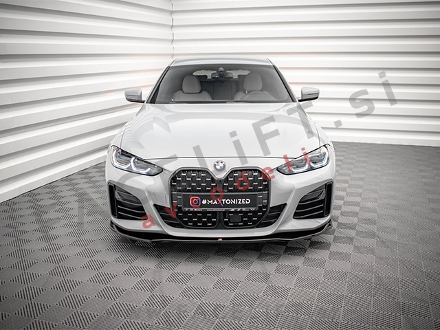 Podaljšek sprednjega odbijača črni sijaj BMW 4, i4 Gran Coupe M-Pack, M440i G26 21-