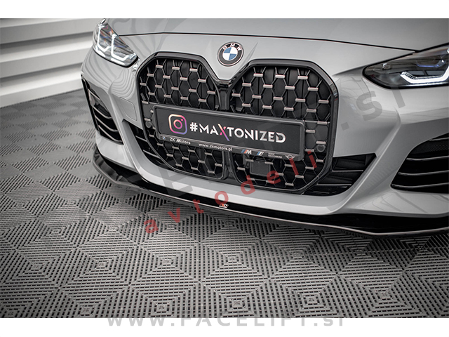 Podaljšek sprednjega odbijača črni sijaj BMW 4, i4 Gran Coupe M-Pack, M440i G26 21-