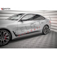 Podaljški pragov črni sijaj BMW 4 Gran Coupe M-Pack, M440i G26 21-