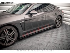 Podaljški pragov črni sijaj Porsche Panamera 970 09-13