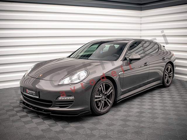 Podaljški pragov črni sijaj Porsche Panamera 970 09-13