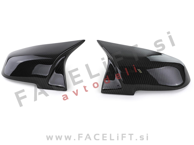 Pokrovi ogledal M izgled karbon sijaj BMW 3 F30 F31 11-19