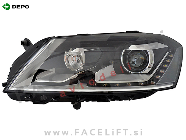 Žaromet bi-xenon adaptivni levi VW Passat B7 10-14
