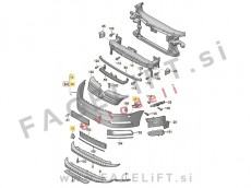 Sprednji odbijač SRA VW Passat B7 10-14 Sprednji odbijač SRA VW Passat B7 10-14