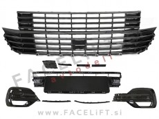 Maska z mrežami za sprednji odbijač črna sijaj VW T6.1 19-21