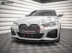 Podaljšek sprednjega odbijača črni sijaj V.3 BMW 4, i4 Gran Coupe M-Pack, M440i G26 21-