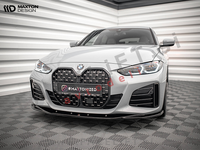 Podaljšek sprednjega odbijača črni sijaj V.3 BMW 4, i4 Gran Coupe M-Pack, M440i G26 21- Podaljšek sprednjega odbijača črni sijaj V.3 BMW 4, i4 Gran Coupe M-Pack, M440i G26 21-