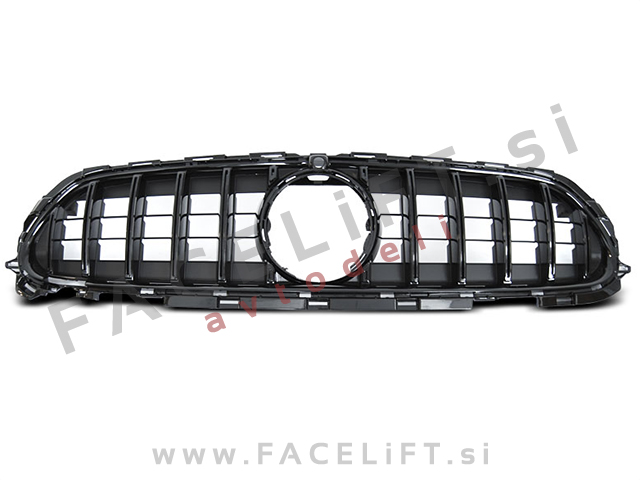 Maska GT izgled črna sijaj Mercedes E A238 C238 S213 W213 AMG Line 20-23