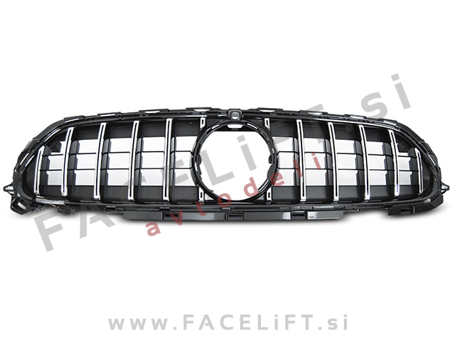 Maska GT izgled črna kromirana sijaj Mercedes E A238 C238 S213 W213 AMG Line 20-23