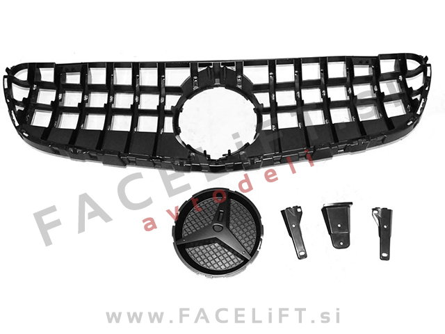 Maska črna kromirana sijaj Mercedes GLC Coupe SUV C253 X253 15-19