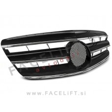 Maska črna kromirana sijaj Mercedes S W221 05-09