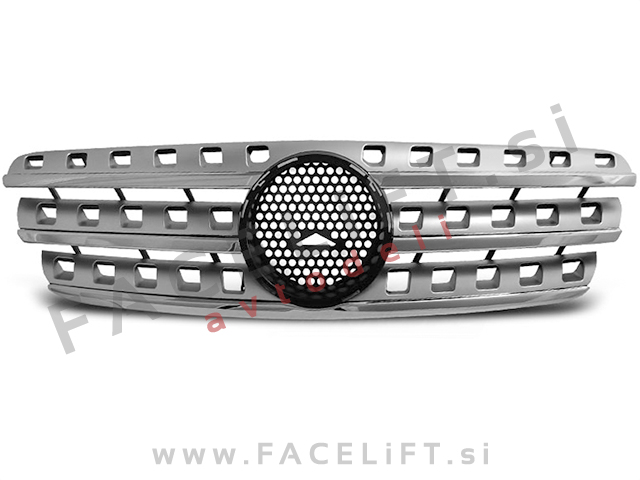 Maska srebrna mat kromirana Mercedes ML W163 98-05