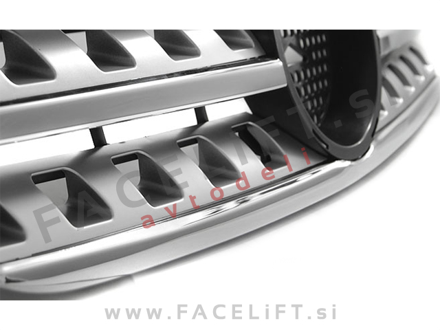 Maska srebrna mat kromirana Mercedes ML W163 98-05