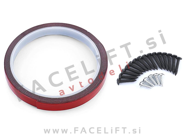 Podaljšek sprednjega odbijača črni sijaj BMW 3 G20 G21 M 19-22