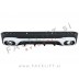 Difuzor z nastavki za izpuh krom GLB 35 izgled Mercedes GLB X247 AMG Line 19-