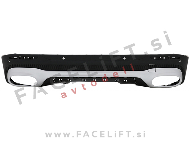 Difuzor z nastavki za izpuh krom GLB 35 izgled Mercedes GLB X247 AMG Line 19-