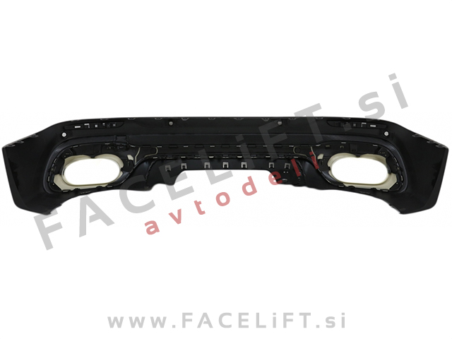 Difuzor z nastavki za izpuh krom GLB 35 izgled Mercedes GLB X247 AMG Line 19-