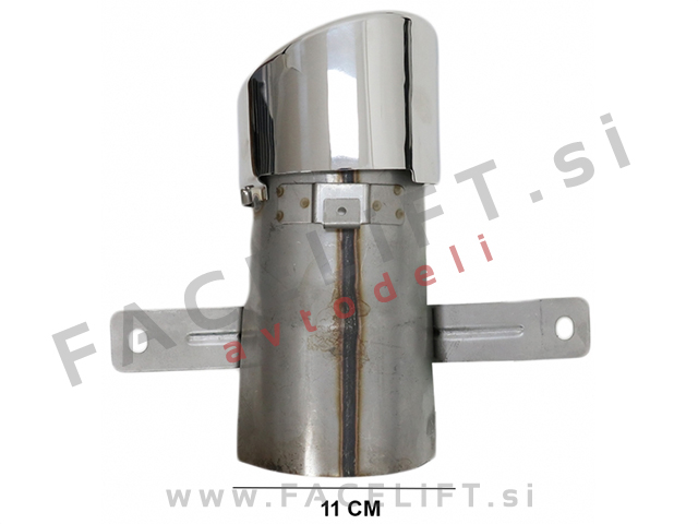 Difuzor z nastavki za izpuh krom GLB 35 izgled Mercedes GLB X247 AMG Line 19-