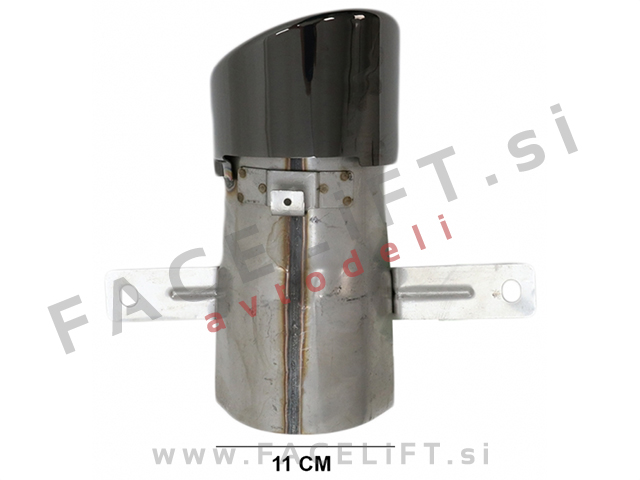 Difuzor z nastavki za izpuh črni GLB 35 izgled Mercedes GLB X247 AMG Line 19-