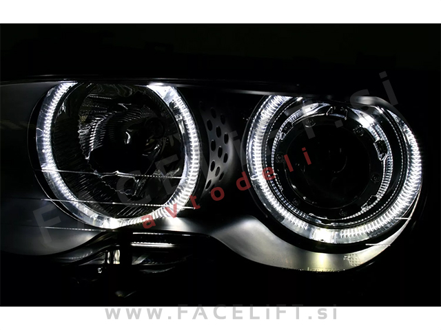 Žarometi z LED Angel Eyes BMW 3 E46 Cabrio Coupe 99-03
