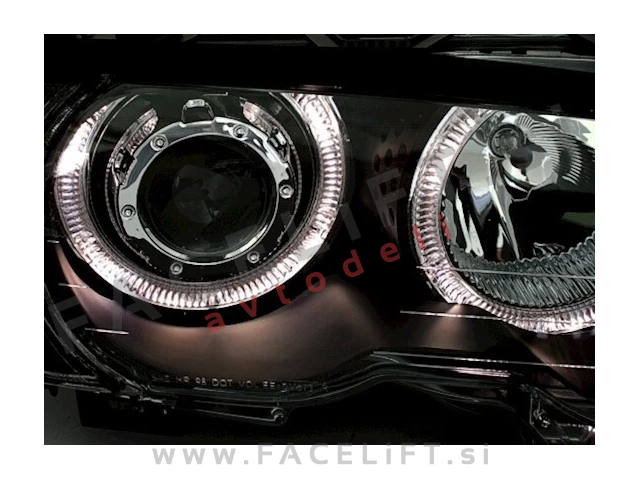 Žarometi z LED Angel Eyes BMW 3 E46 Cabrio Coupe 99-03