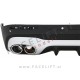 Difuzor z nastavki za izpuh krom GLB 45 S izgled Mercedes GLB X247 AMG Line 19-