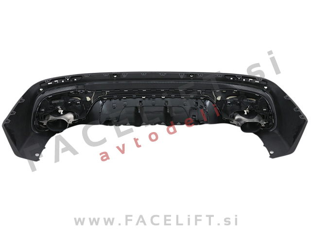 Difuzor z nastavki za izpuh krom GLB 45 S izgled Mercedes GLB X247 AMG Line 19-