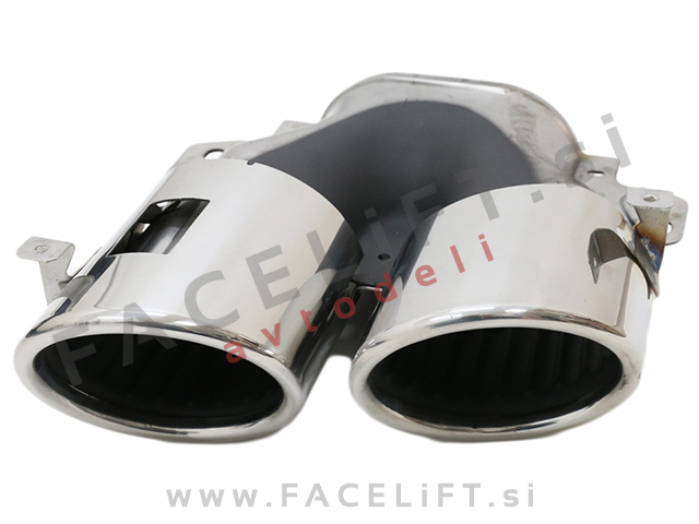 Difuzor z nastavki za izpuh krom GLB 45 S izgled Mercedes GLB X247 AMG Line 19-
