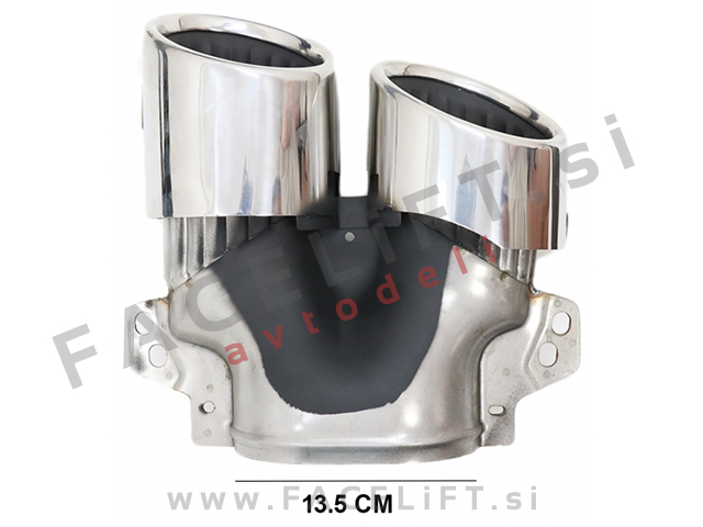 Difuzor z nastavki za izpuh krom GLB 45 S izgled Mercedes GLB X247 AMG Line 19-