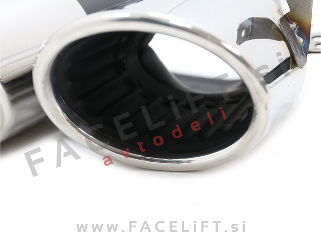 Difuzor z nastavki za izpuh krom GLB 45 S izgled Mercedes GLB X247 AMG Line 19-