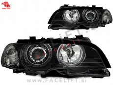 Žarometi z halogenskimi Angel Eyes BMW 3 E46 Cabrio Coupe 99-03