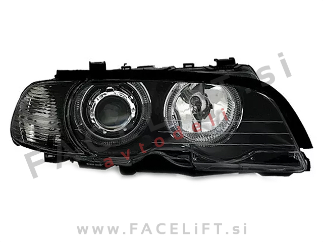 Žarometi z halogenskimi Angel Eyes BMW 3 E46 Cabrio Coupe 99-03