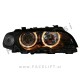 Žarometi z halogenskimi Angel Eyes BMW 3 E46 Cabrio Coupe 99-03