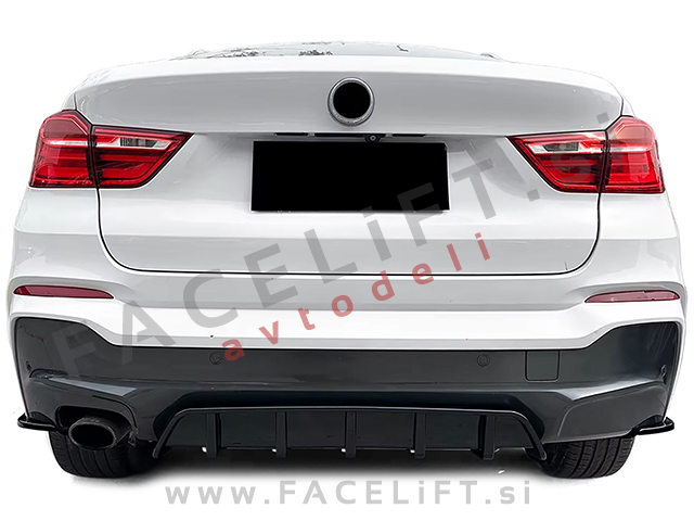 Difuzor M-Performance izgled črni sijaj BMW X4 F26 14-18