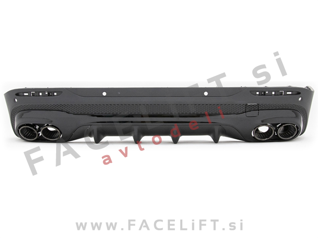 Difuzor z nastavki za izpuh črni GLB 45 S izgled Mercedes GLB X247 AMG Line 19-
