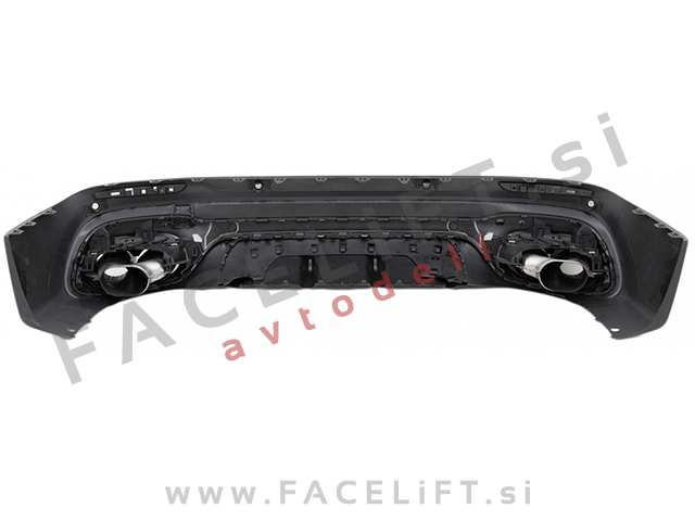 Difuzor z nastavki za izpuh črni GLB 45 S izgled Mercedes GLB X247 AMG Line 19-