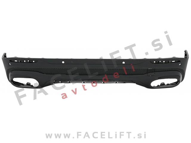 Difuzor z nastavki za izpuh črni GLB 45 S izgled Mercedes GLB X247 AMG Line 19-